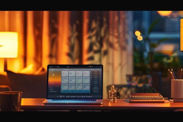 a sleek modern office desk is filled with an array of top travel credit cards fanned out beside a laptop displaying an enticing travel rewards dashboard, illuminated by warm, ambient lighting that conveys a sense of financial sophistication and savvy planning.